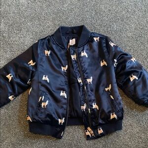 Kids Navy Blue Jacket with llama design. Baby gap Brand. Size 4T.